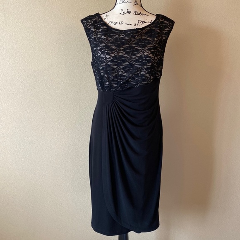 Elegant black sequenced dress